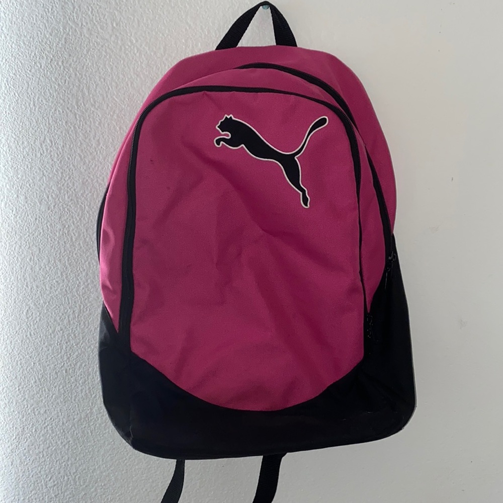 Pink puma backpack